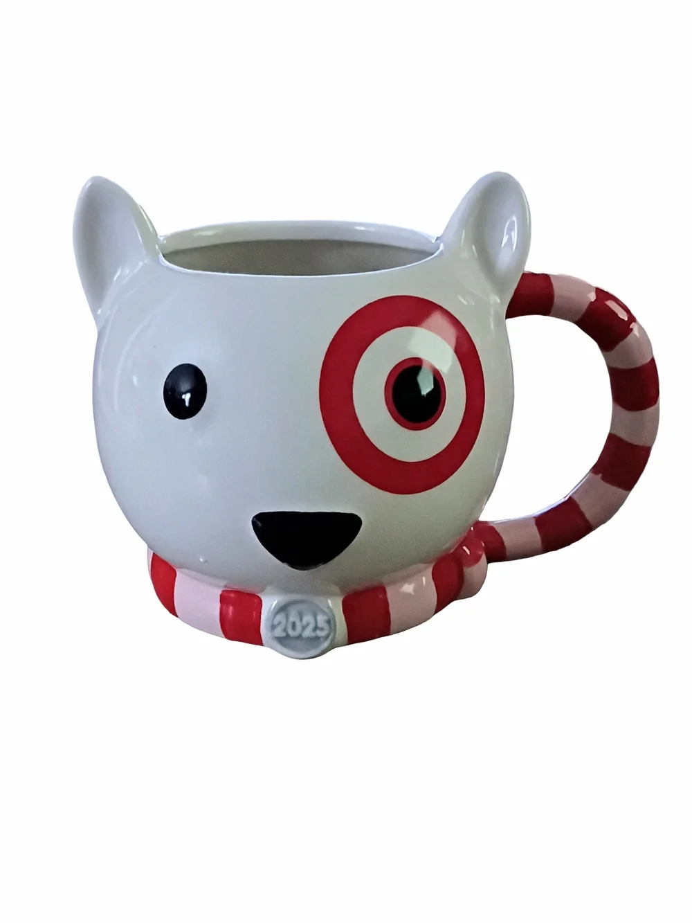Target Wondershop Bullseye Dog Ceramic Mug - White and Red